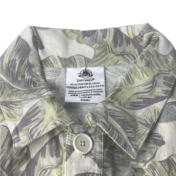 Disneyland Resort Spirit Jersey Shirt Jacket XL‎ Tropical Palm Button Down NEW - Picture 6 of 8